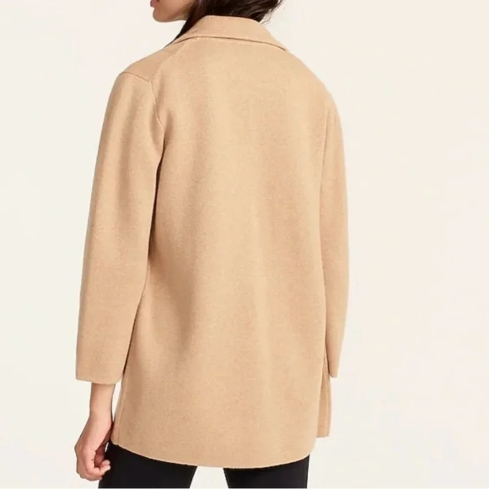 J. Crew Open-Front Sweater-Blazer in Tan XS